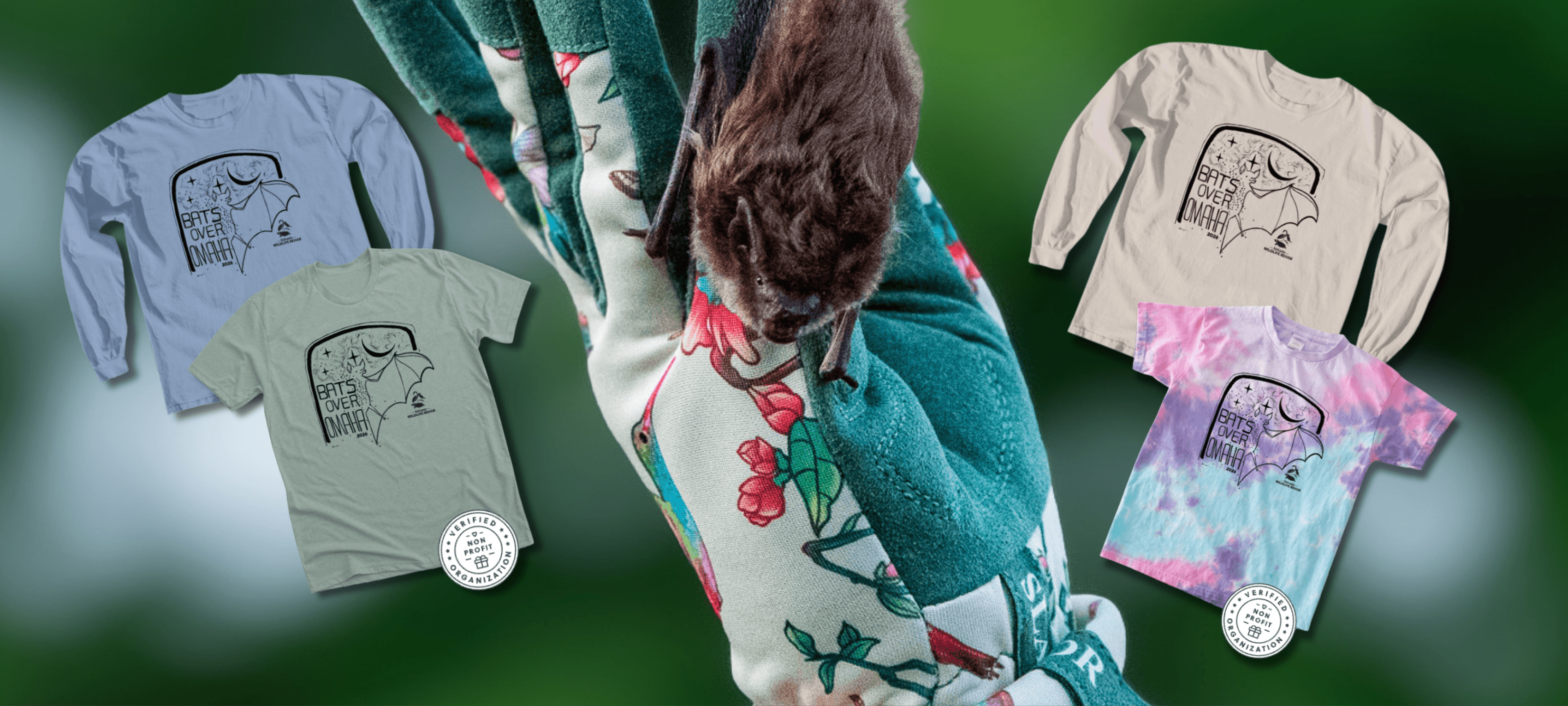 Bats Over Omaha link to buy event t-shirts online