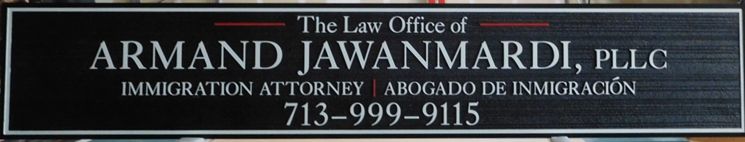A10492- Carved HDU Sign for Law Offices of Immigration Attorney Abrogado de Immigracion
