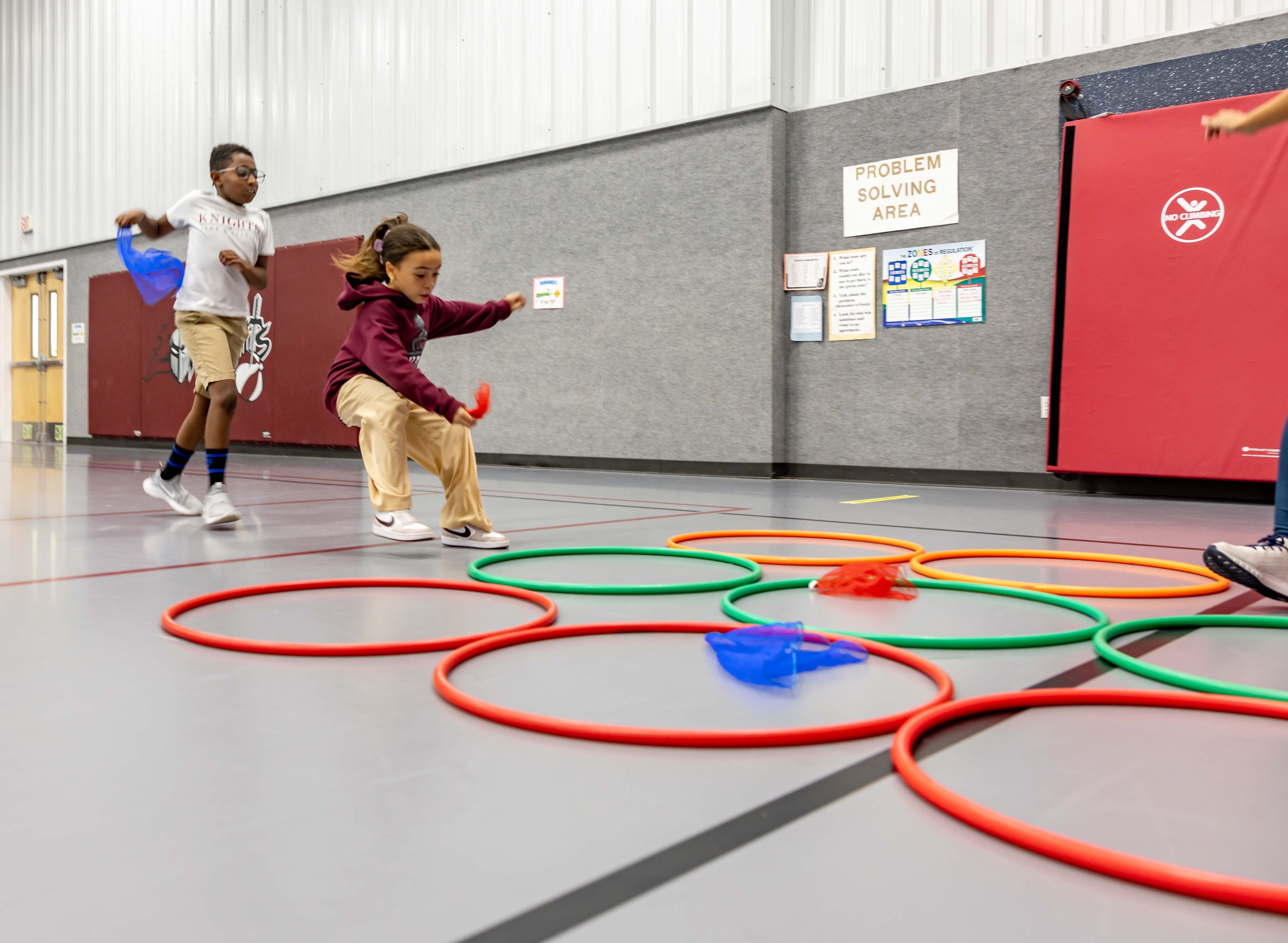 Student playing sports 