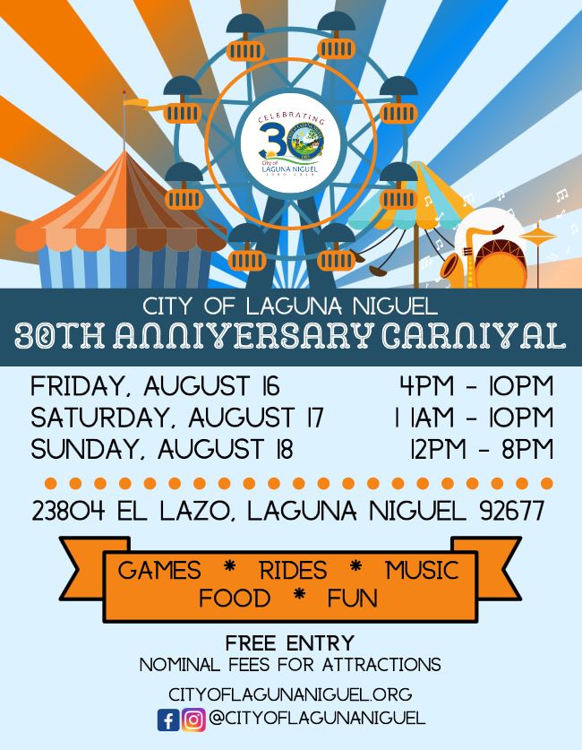 Laguna Niguel 30th Anniversary Carnival