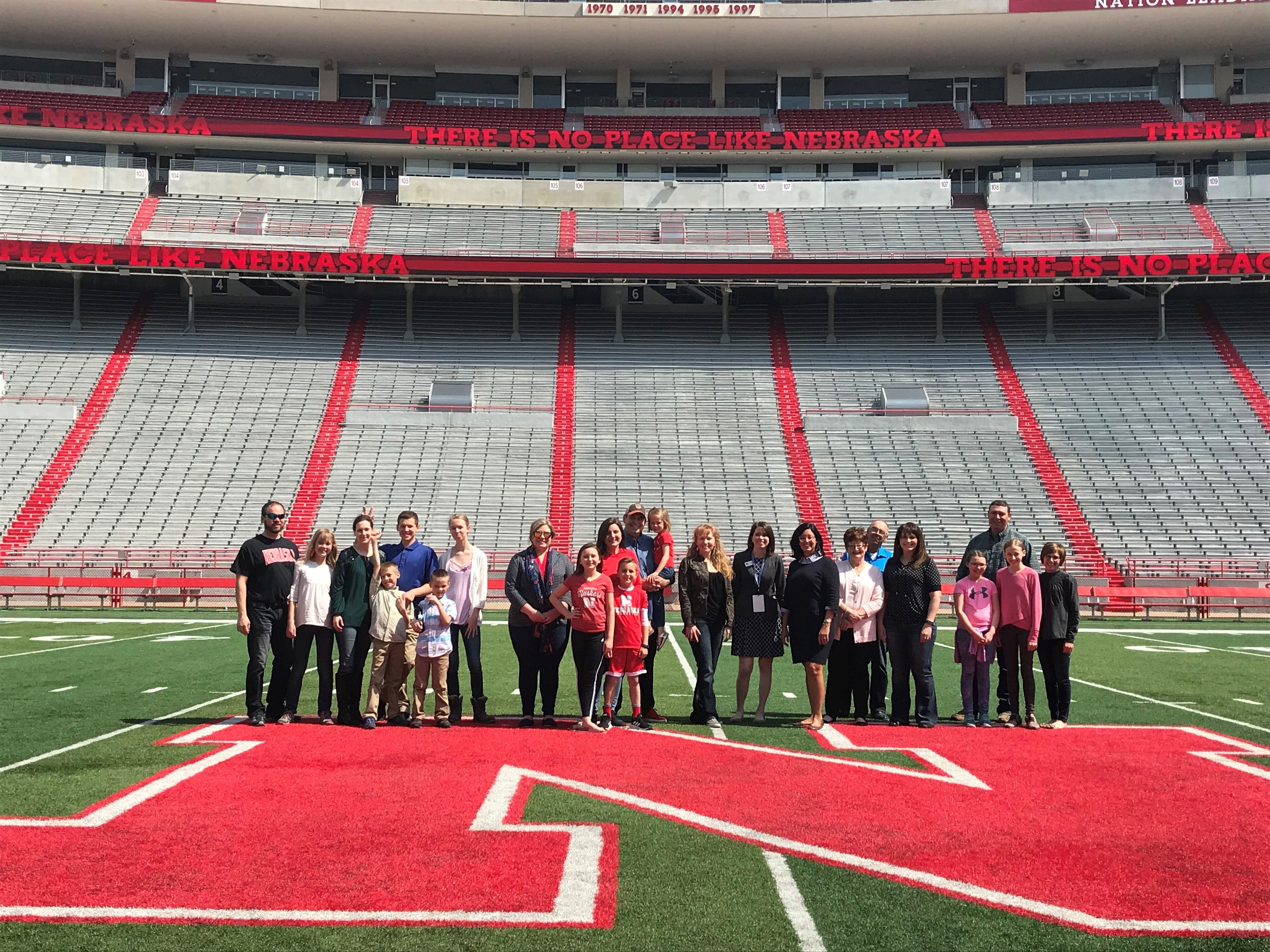 Memorial Stadium Tour Group