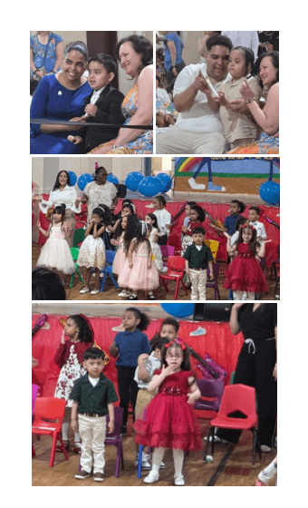 photo collage of students on graduation day
