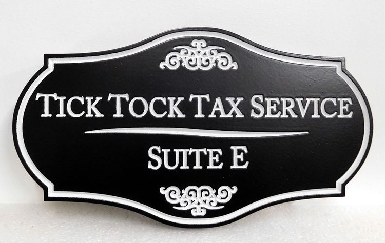 C12090 -  Engraved HDU Sign for Tax Services