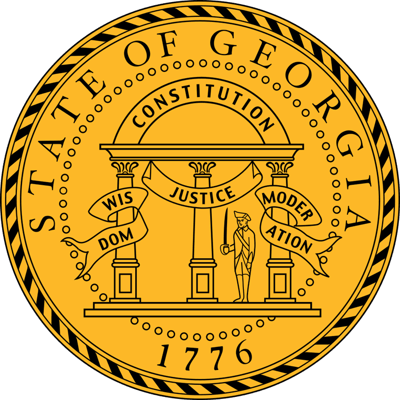 BP-1176 - Engraved HDU Plaque of the Great Seal of the State of Georgia