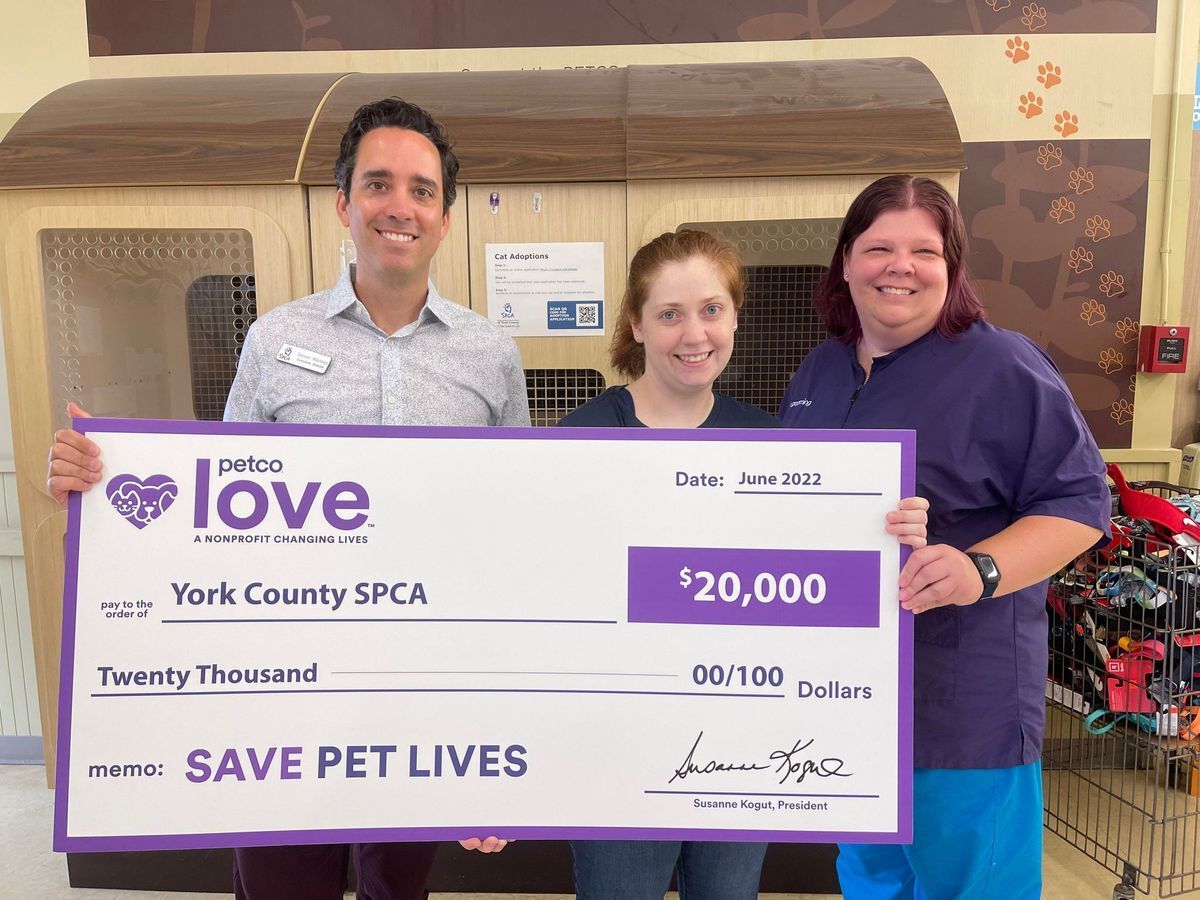 Petco Love Foundations Invests in the York County SPCA