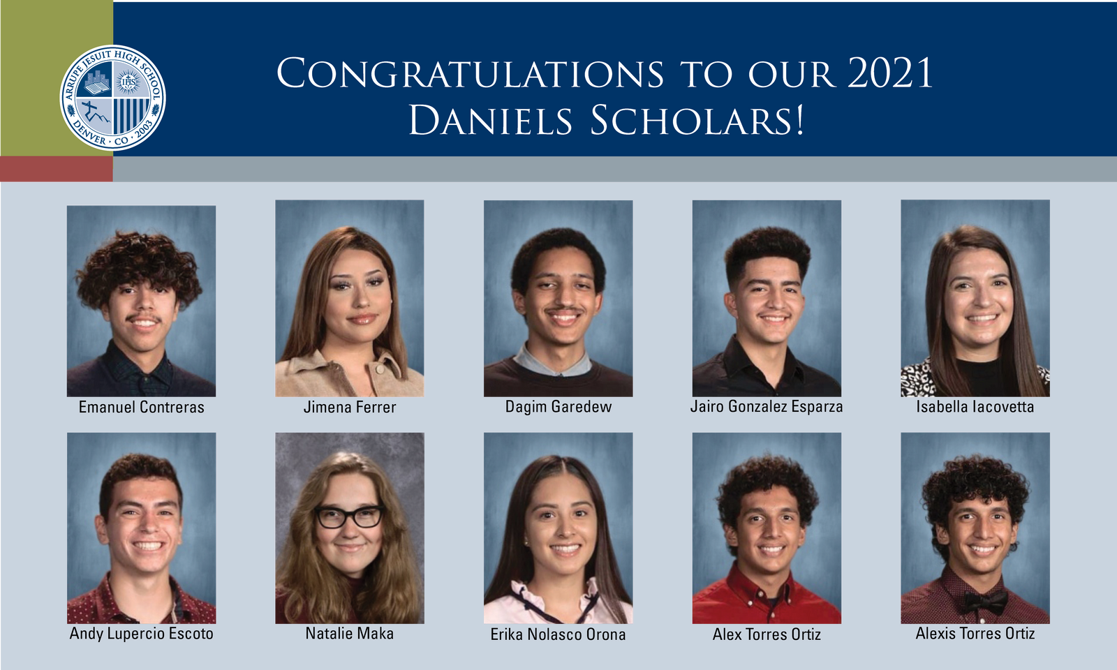 Daniels Fund announces 2021 Class of Daniels Scholars Arrupe News