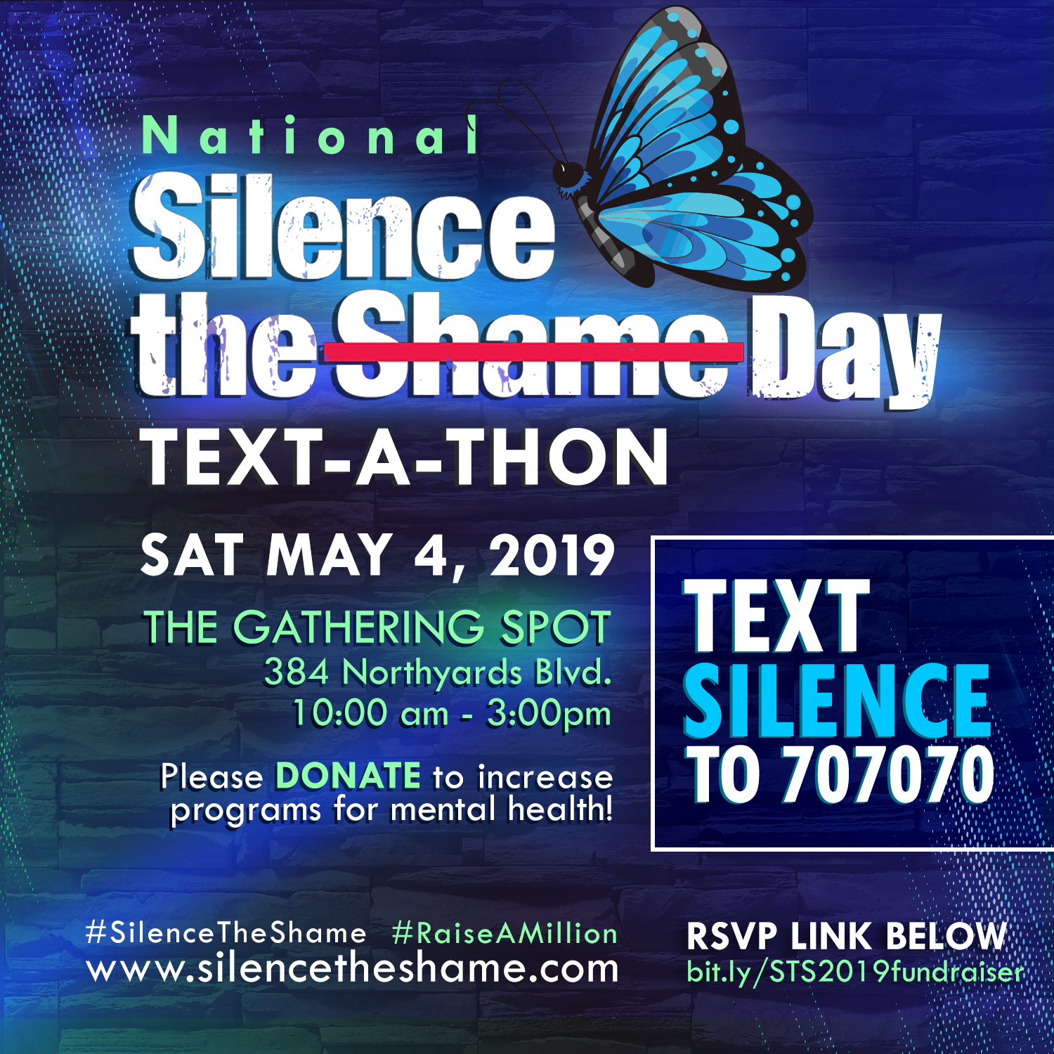 Silence the Shame Text-A-Thon Fundraiser