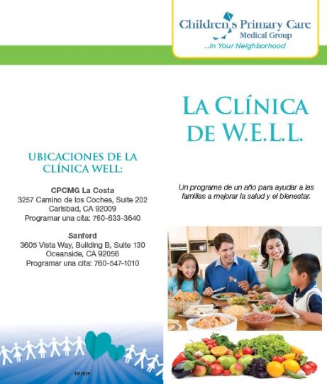 The W.E.L.L. Clinic Brochure-Spanish