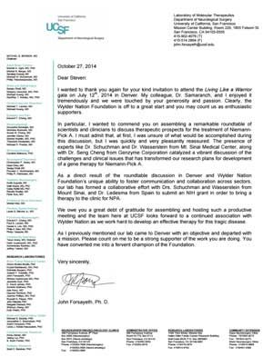 “UCSF Letter of Gratitude” 