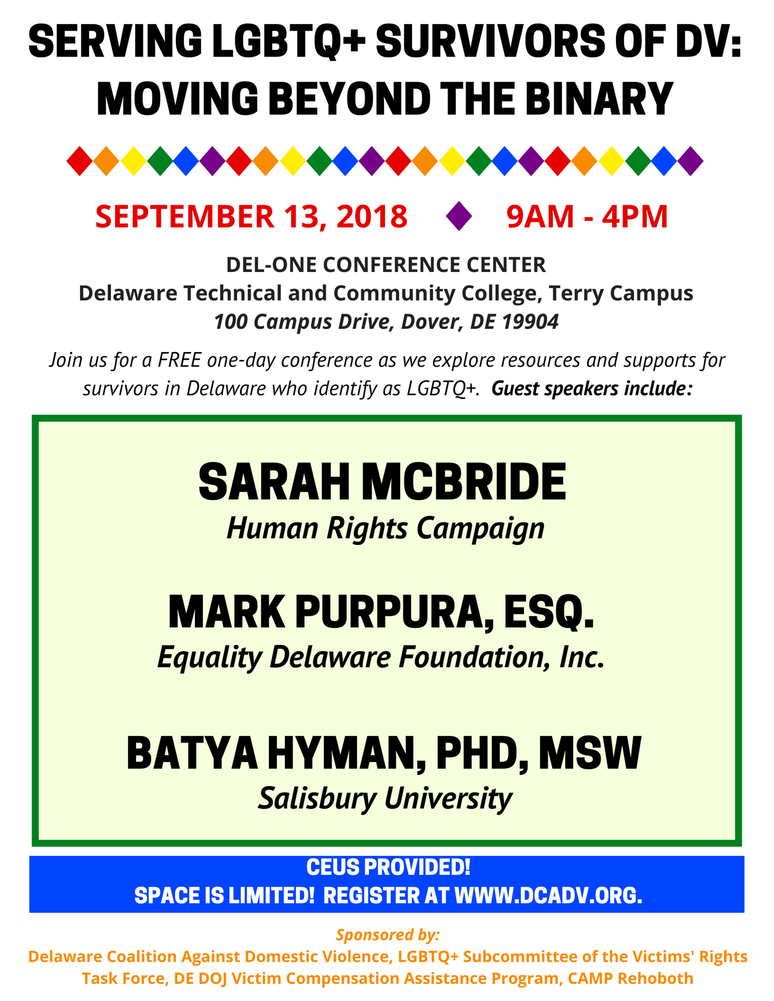 Serving LGBTQ+ Survivors of DV: Moving Beyond the Binary