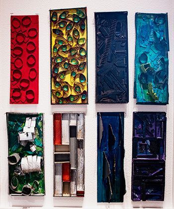 “Louise Nevelson and Maya Lin Inspired Sculptures” detail