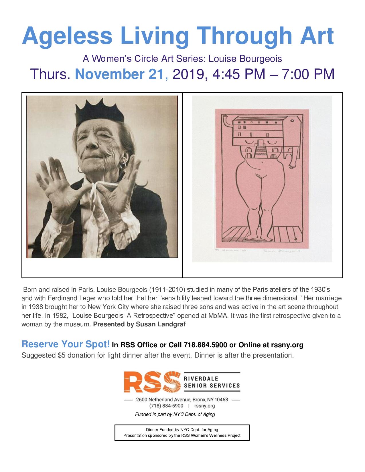Ageless Living Through Art:Louise Bourgeois