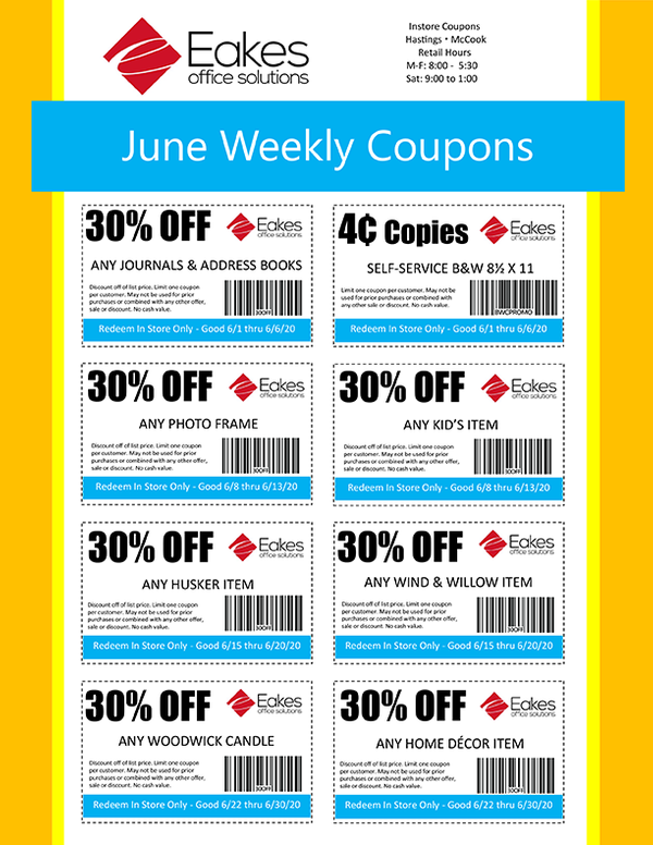 In Store Coupons & Sales.