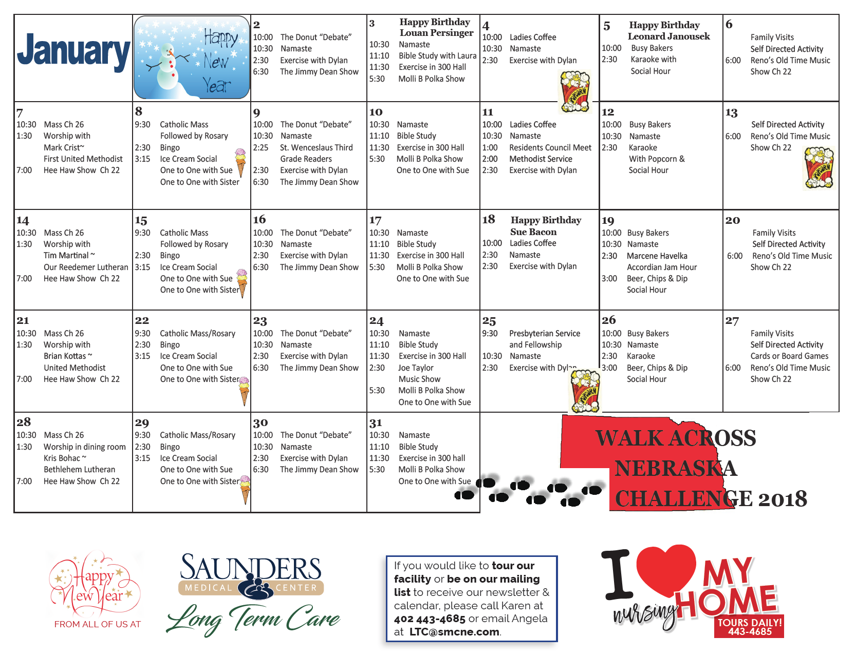 Saunders Medical Center Nursing Home Life Enrichment Activities