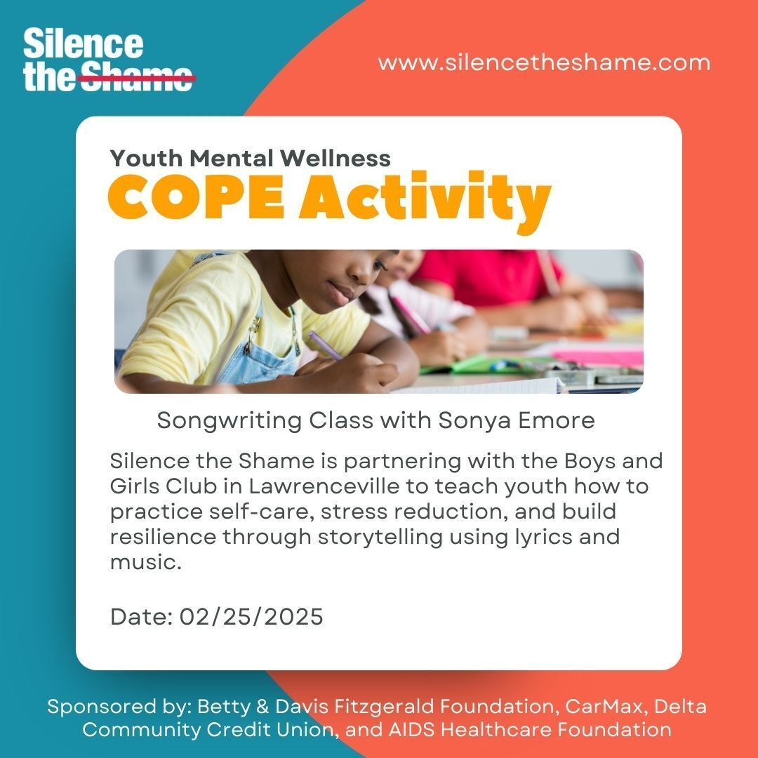 February 25th: Songwriting with Sonya Emore Youth Cope Activity