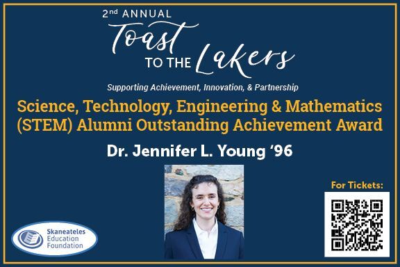 Skaneateles Alumni Dr. Jennifer L. Young is this year's STEM award winner!