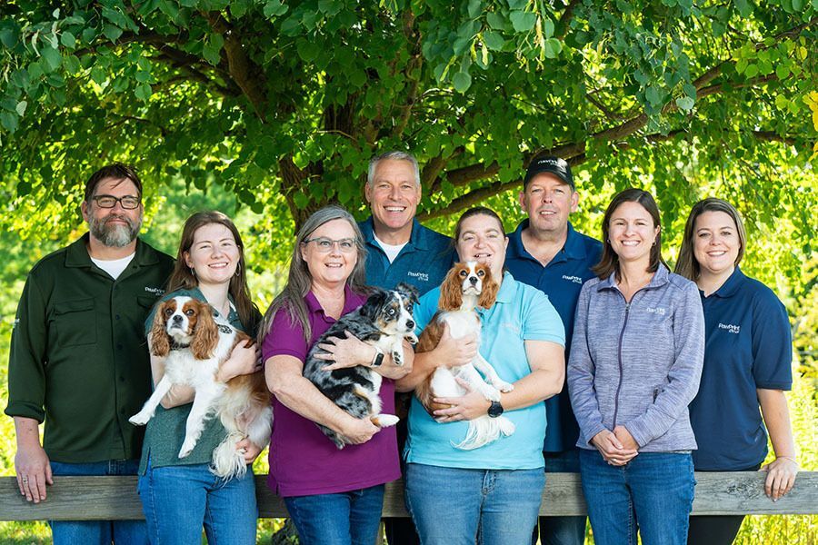Paw Print Team Photo Outside