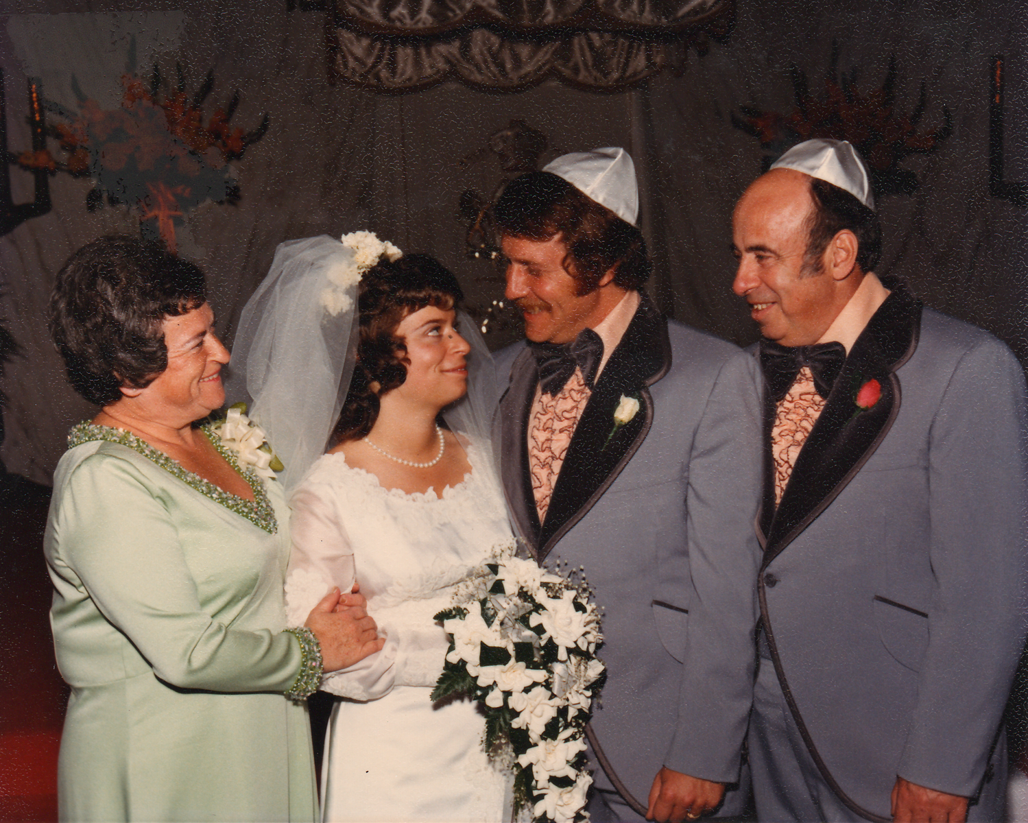 Doreen on her wedding day, 1973.