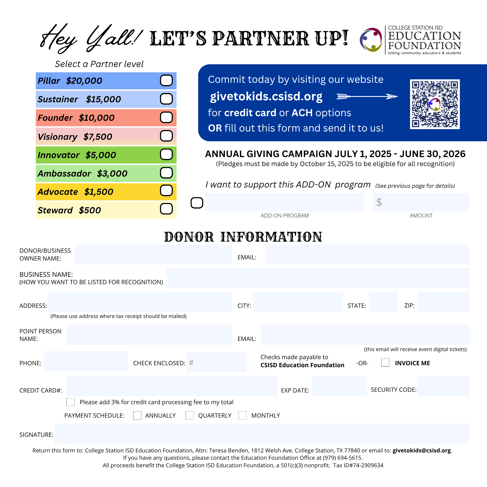 Click HERE to download Partner Form