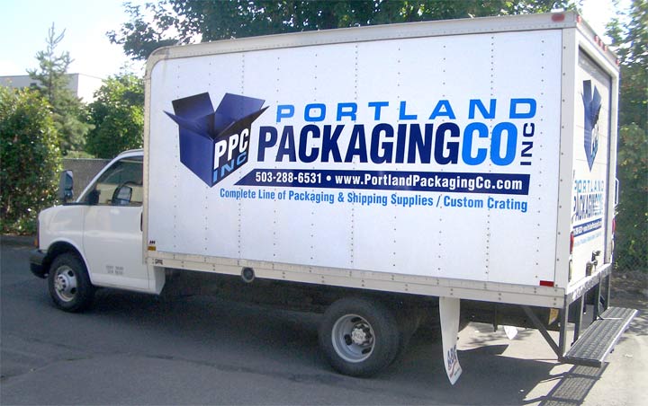 Portland Packaging Box Truck Graphics