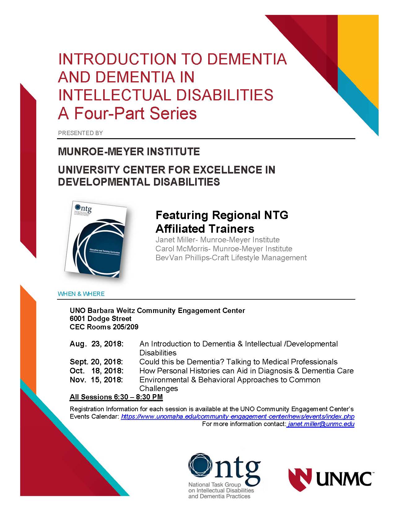Education Series for Family Caregivers of Adults with ID/DD