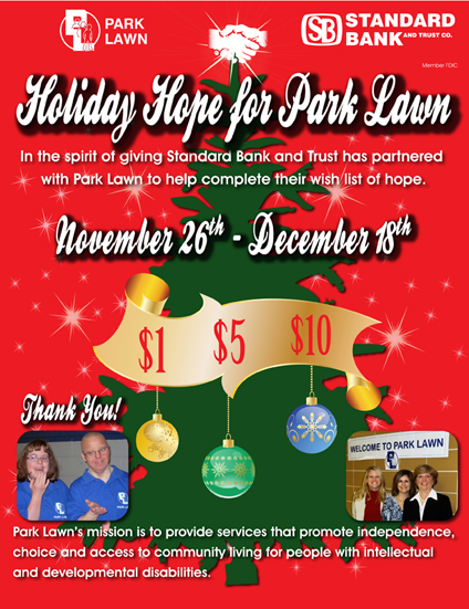 Standard Bank & Trust "Holiday Hope for Park Lawn"