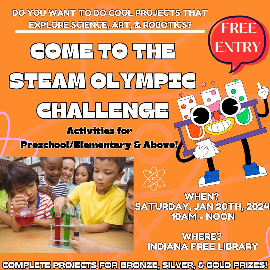 **PLEASE BE AWARE!!!! Our Special STEAM Olympic Challenge with IUP on January 20th has been CANCELLED!!