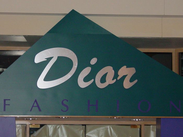 Dior Fashion Storefront Sign