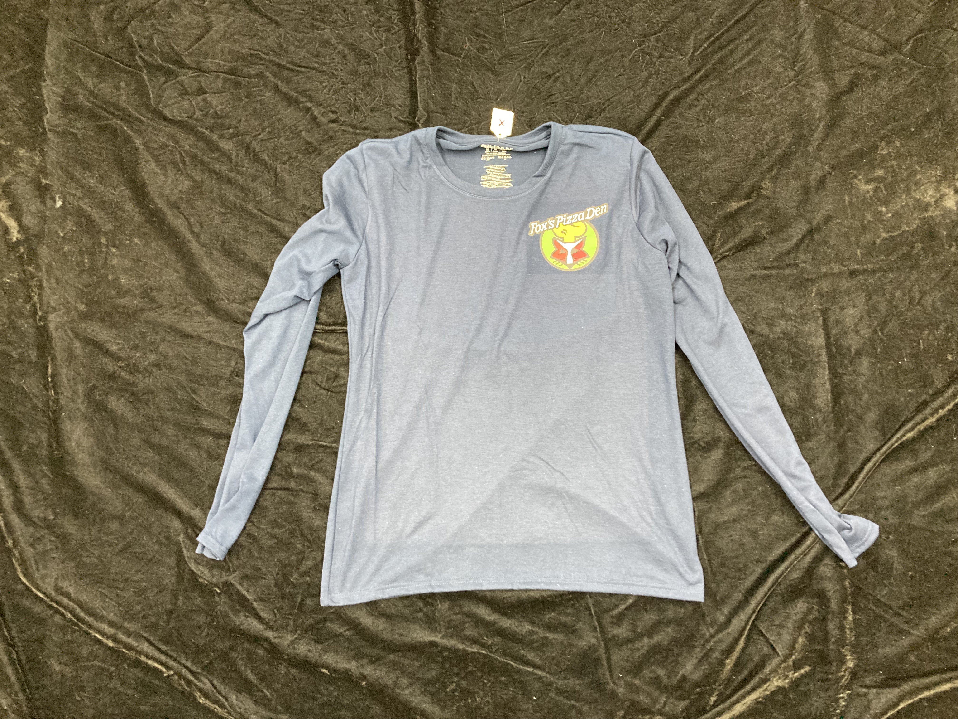 SALE Fox's Logo - LADIES Medium Navy Long Sleeve