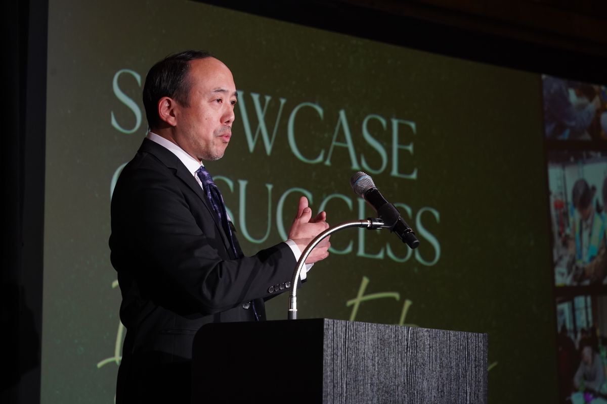 Dr. Aramaki speaking