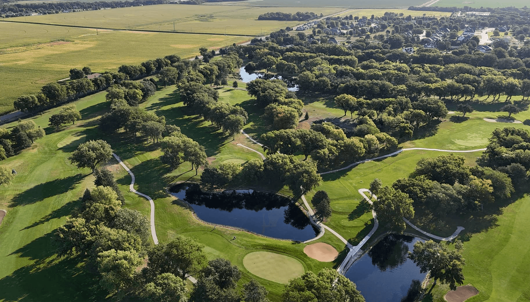 Elks golf course aerial view