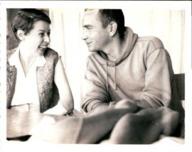 Carson McCullers and playwright Edward Albee on Fire Island