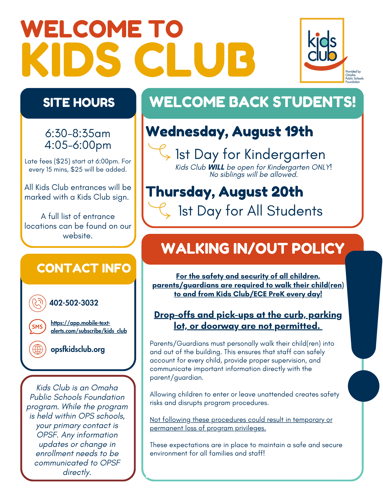 Welcome to Kids Club 2026-27