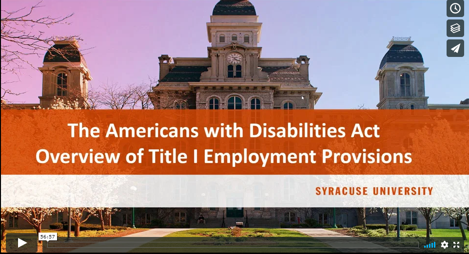 The Americans with Disabilities Act (ADA) and Employee Protections: What you need to know