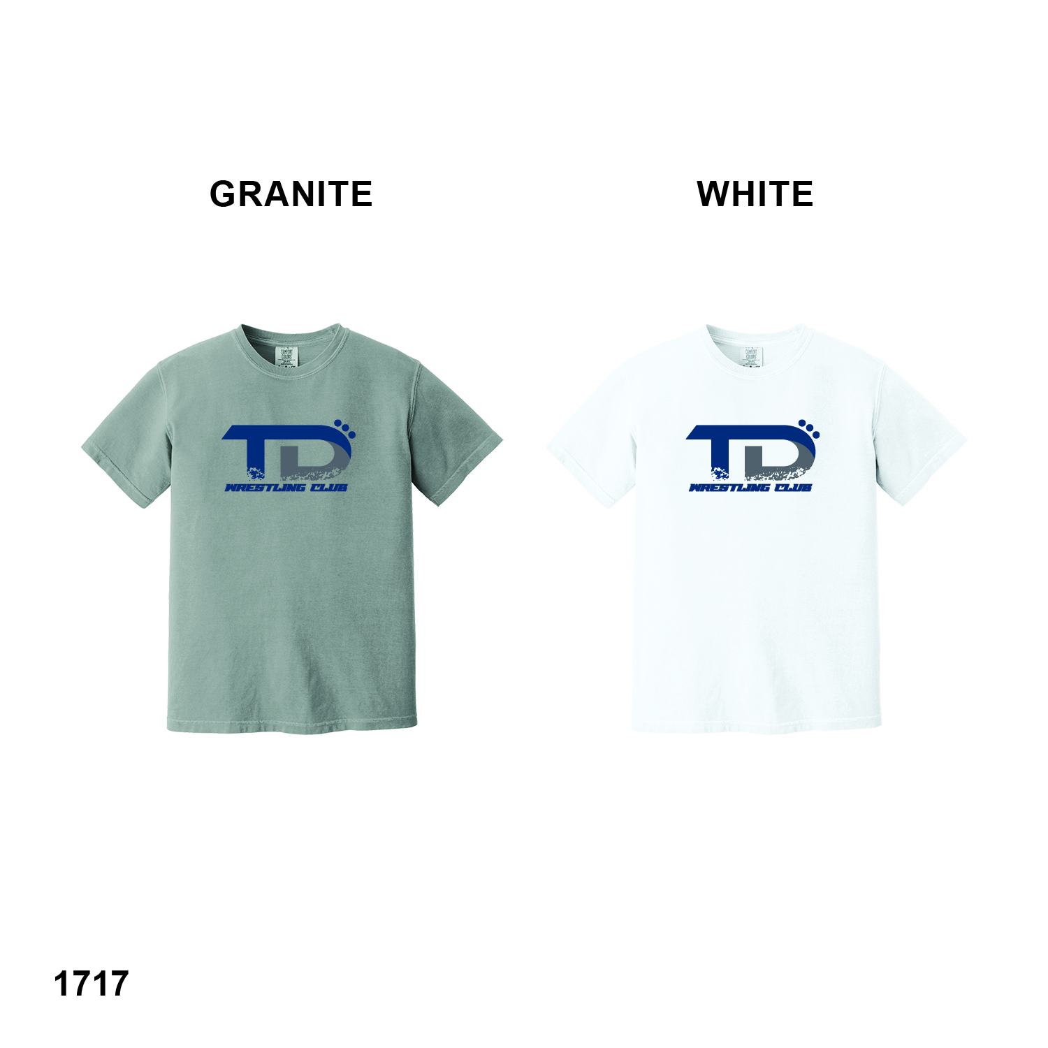 TD WRESTLING CLUB LOGO - Comfort Colors® Heavyweight Ring Spun Tee
