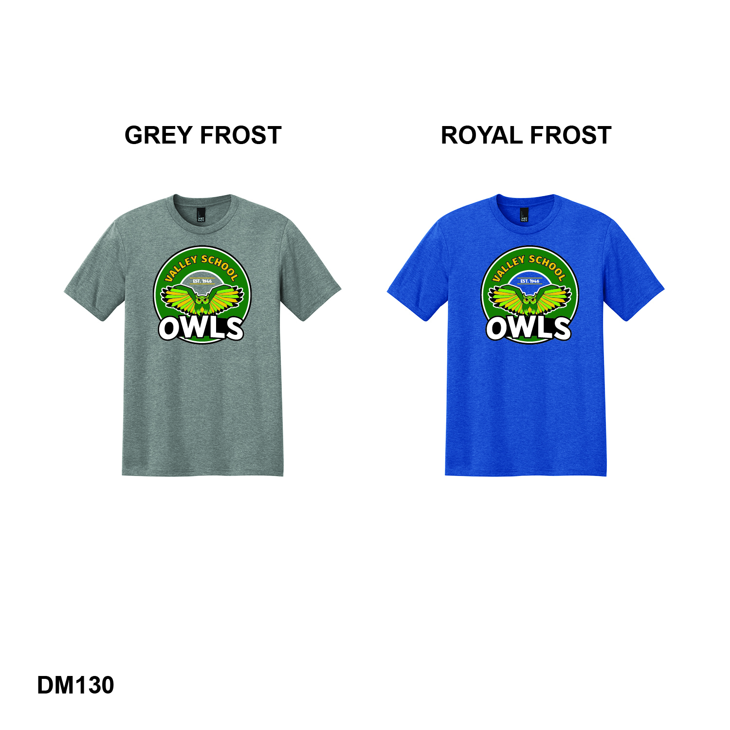 VALLEY SCHOOL OWLS CIRCLE LOGO - District® Perfect Tri® Tee