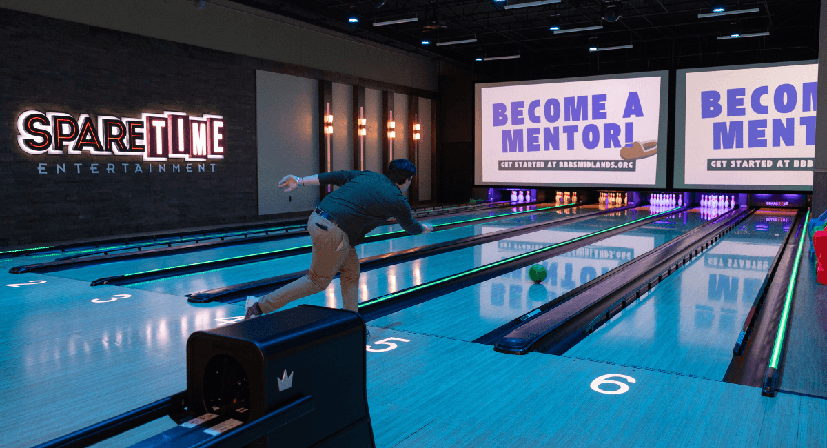 Bowlers in a bowling alley