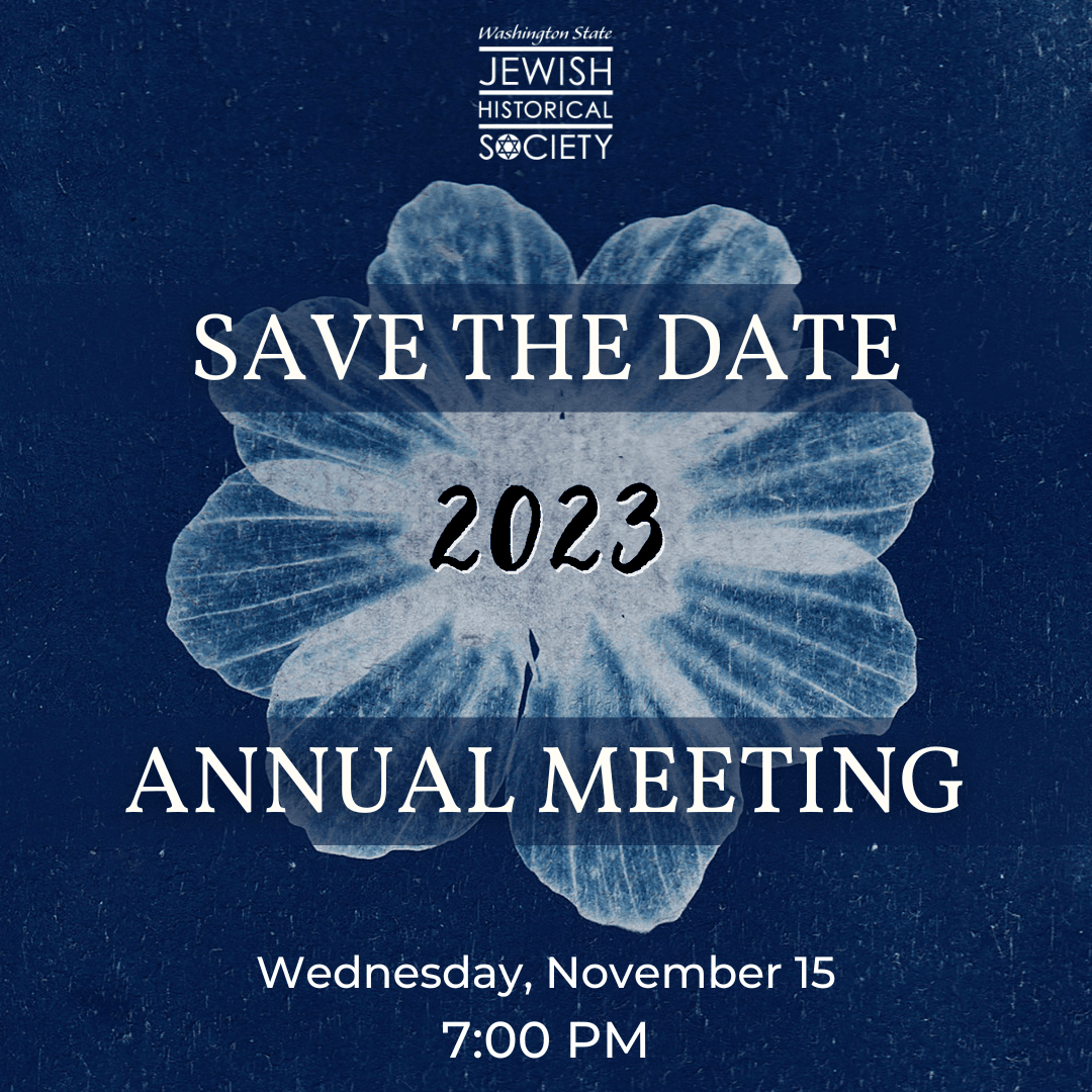 WSJHS. Save the Date 2023 Annual Meeting Wednesday, November 15 7:00 PM