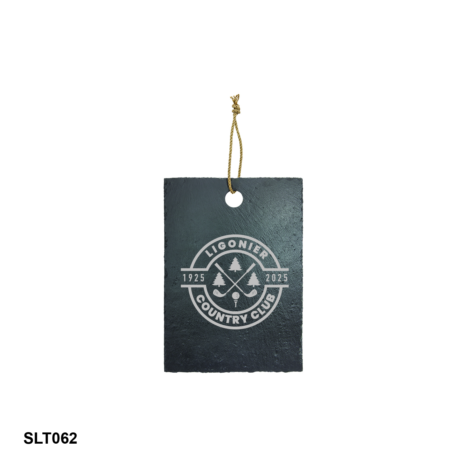 13 3/4" x 9 3/4" Rectangle Slate Cutting Board with Hanger String