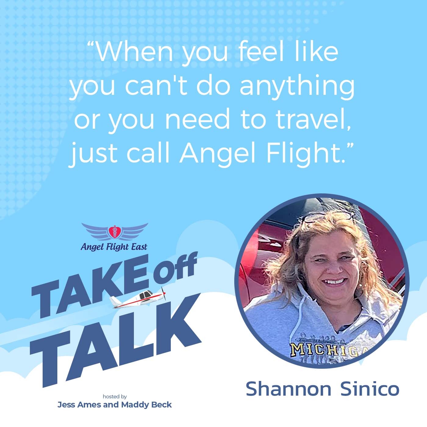 Take Off Talk with Angel Flight East | Shannon Sinico | Angel Flight