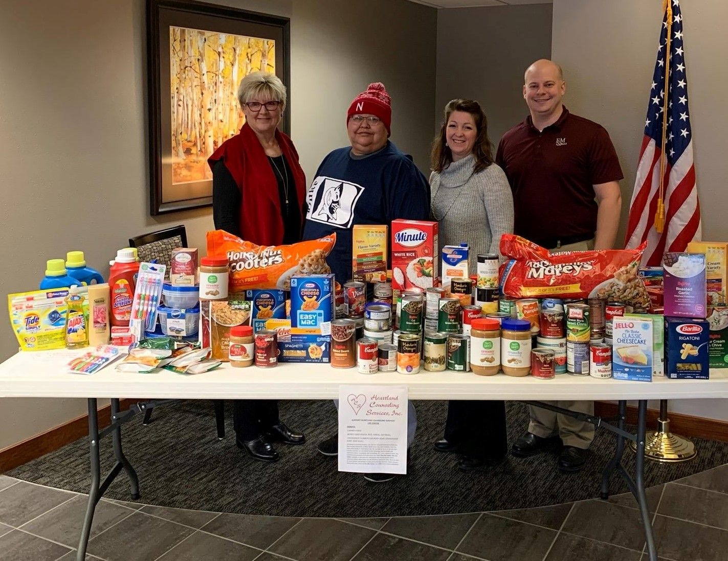 F&M Bank Food Drive Supports Heartland’s Life Center