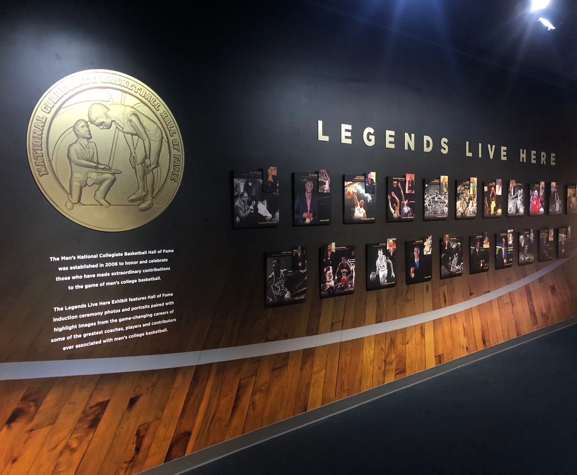 Legends Wall College Basketball Experience