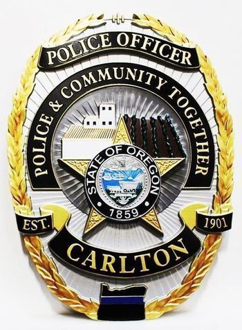Custom Wall Plaque Sign-Police Patch Plaque-Free ShippingPatch Plaques™ 