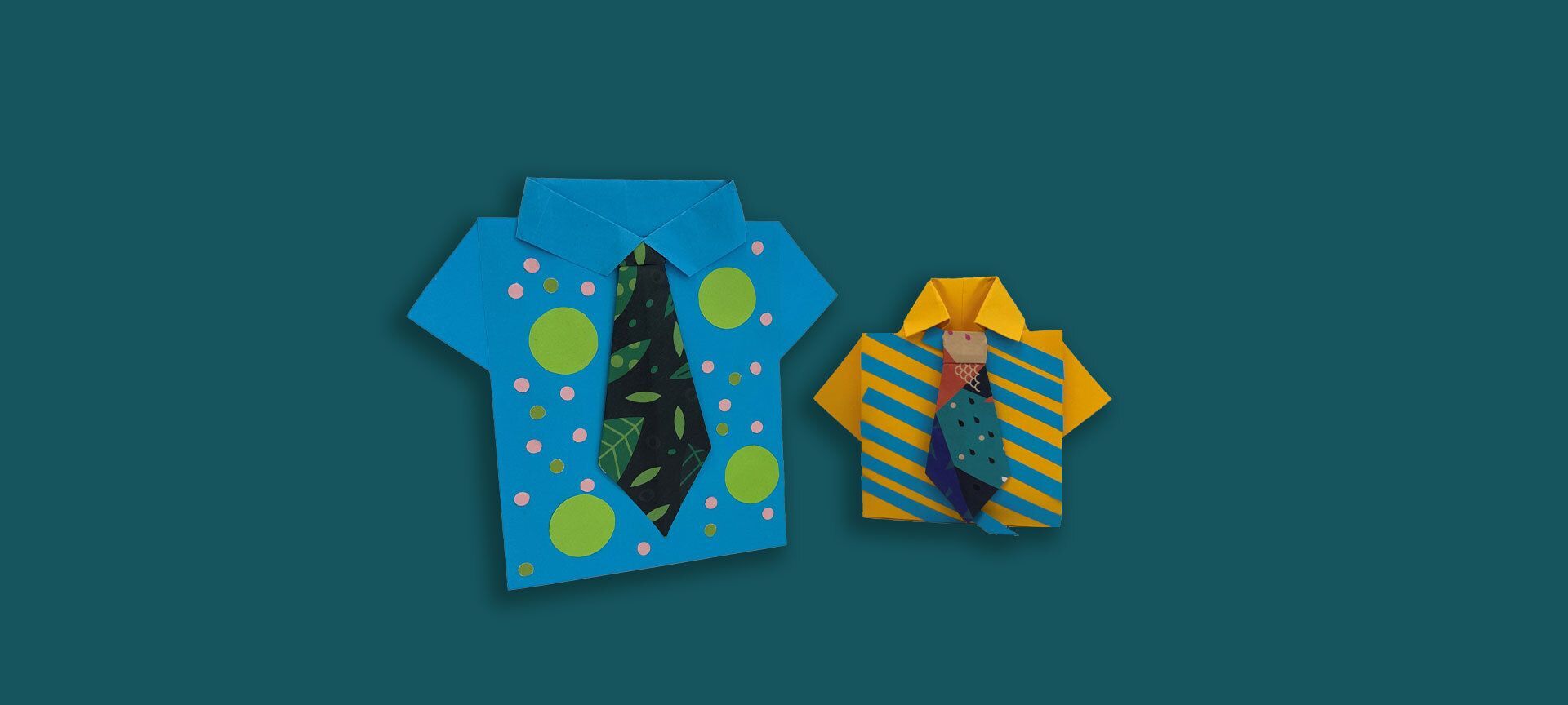 Origami Shirt & Tie Card
