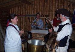 People on a historical tour.