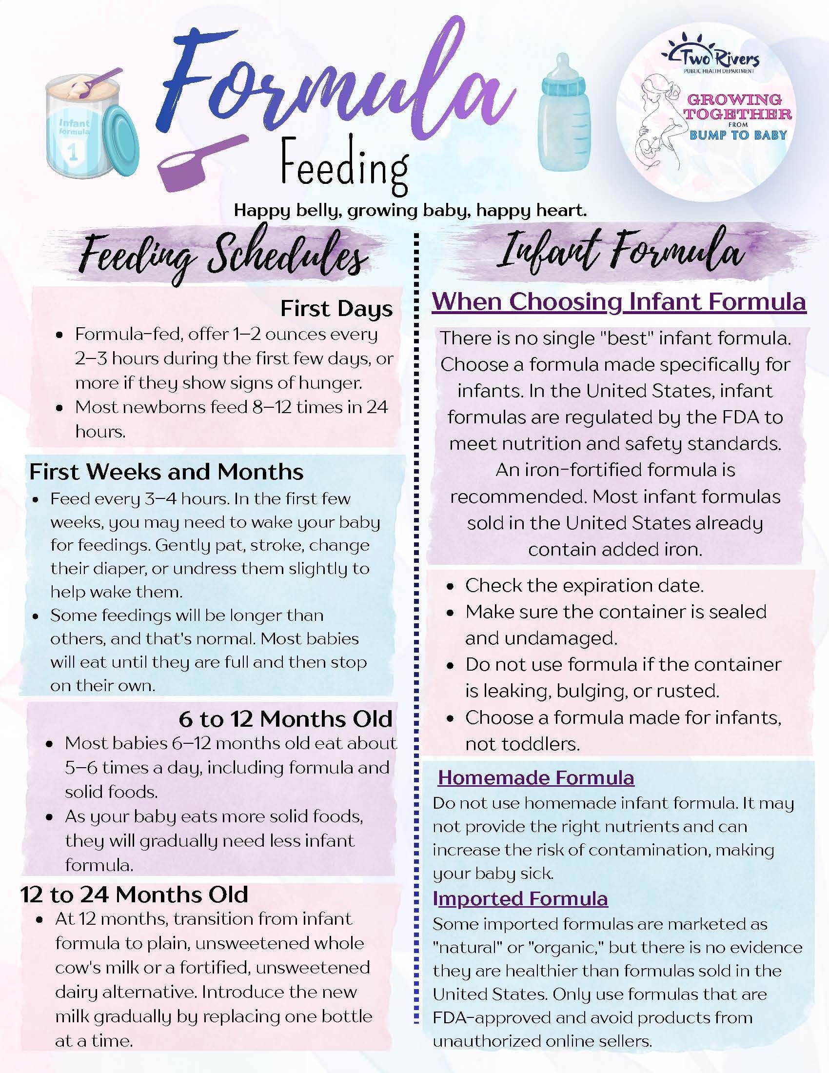 Formula Feeding Schedule