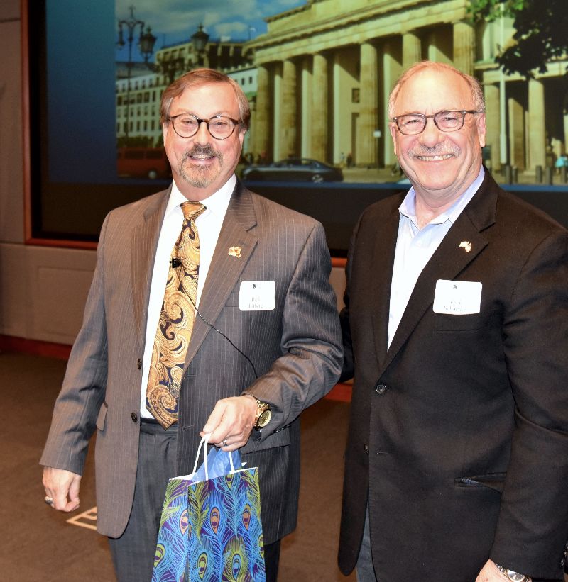 Mr. Rick Estberg and NCMF President Mr. Dick Schaeffer - 2019 NCMF Spring Program