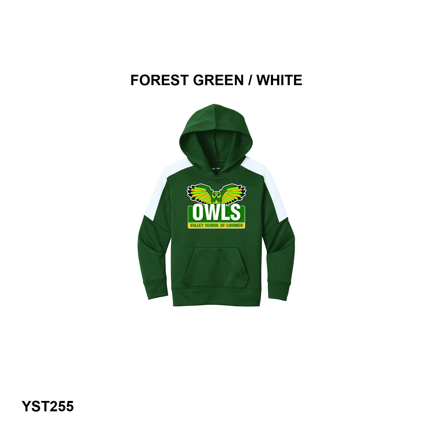 VSOL OWLS LOGO - Sport-Tek® Youth Sport-Wick® Fleece United Pullover Hoodie