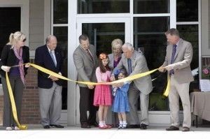 Ribbon cutting ceremony.