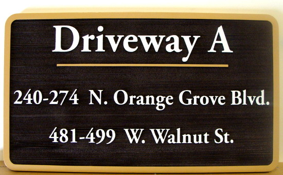 Condo Apartment And Hoa Building Office Directional Street Ka20617 Carved And Sandblasted Hdu Driveway Address Sign